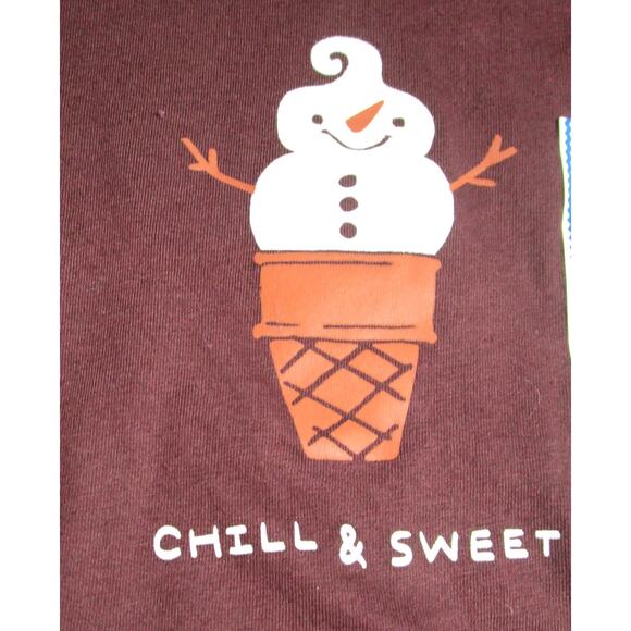 Cat & Jack Unisex Toddler Dark Brown T-Shirt Long Sleeve Chill and Sweet Size 5T - Picture 2 of 5